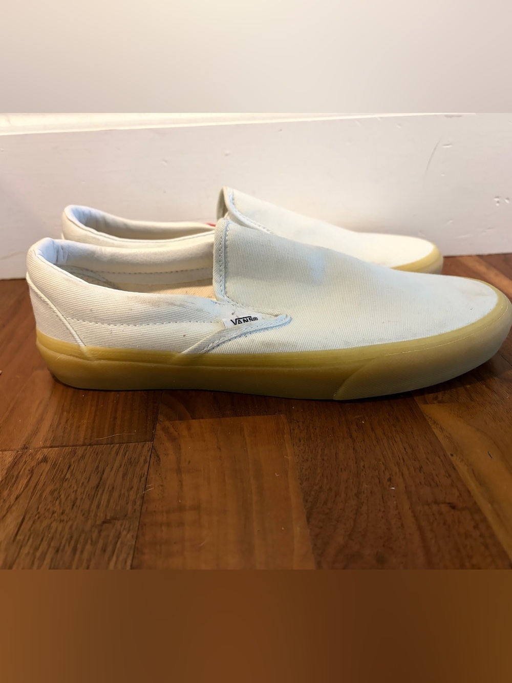 New Vans Classic Slip-On Canvas Shoes in Soft Off White - Picture 4 of 6